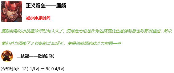 《王者荣耀》11月12日正式服更新内容分享