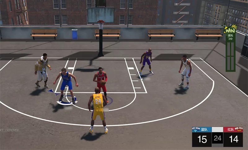 《NBA2konline2》15分街头赛玩法介绍