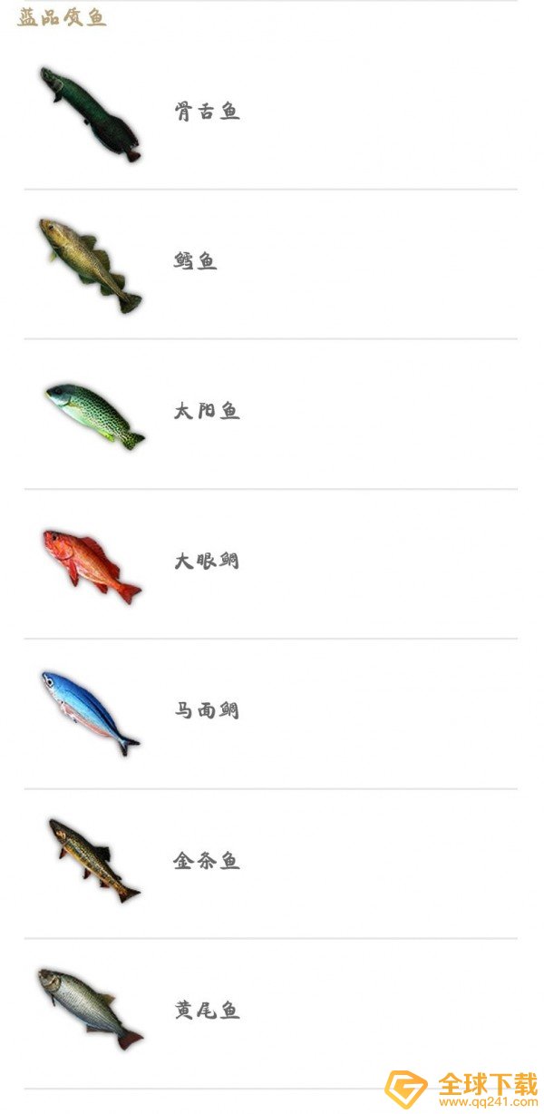 《妄想山海》各品质鱼种类汇总一览