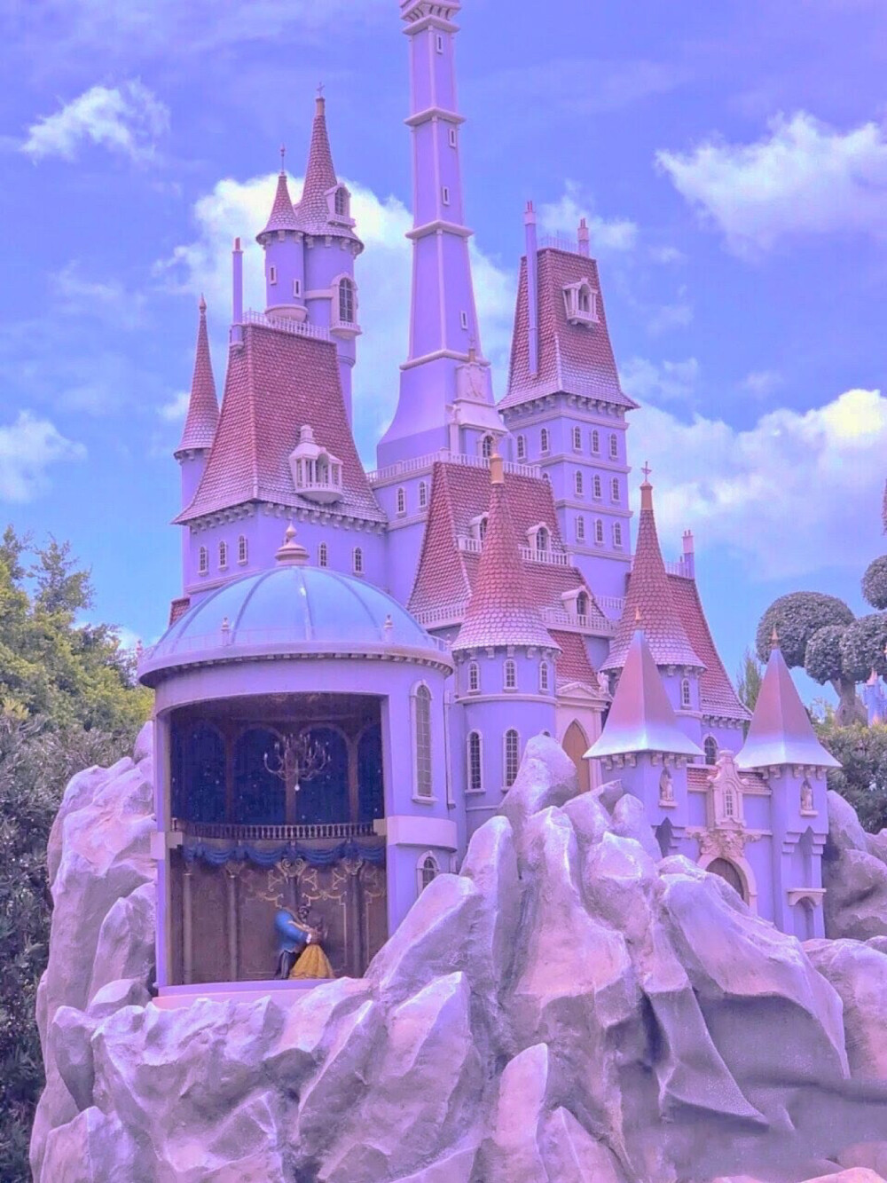 《抖音》迪士尼城堡夜晚背景图片高清原图分享