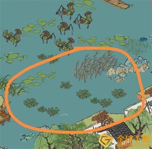 《江南百景图》杭州探险第三章菱角分布位置