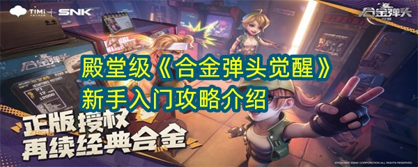 殿堂级《合金弹头觉醒》新手入门攻略介绍