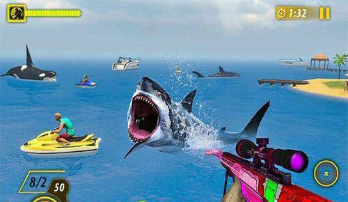 鲨鱼狩猎动物射击手游下载