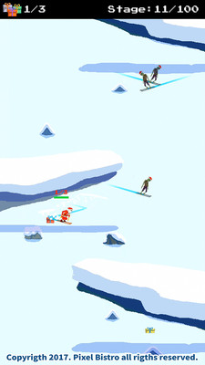 圣诞老人和僵尸的滑雪大战手游下载