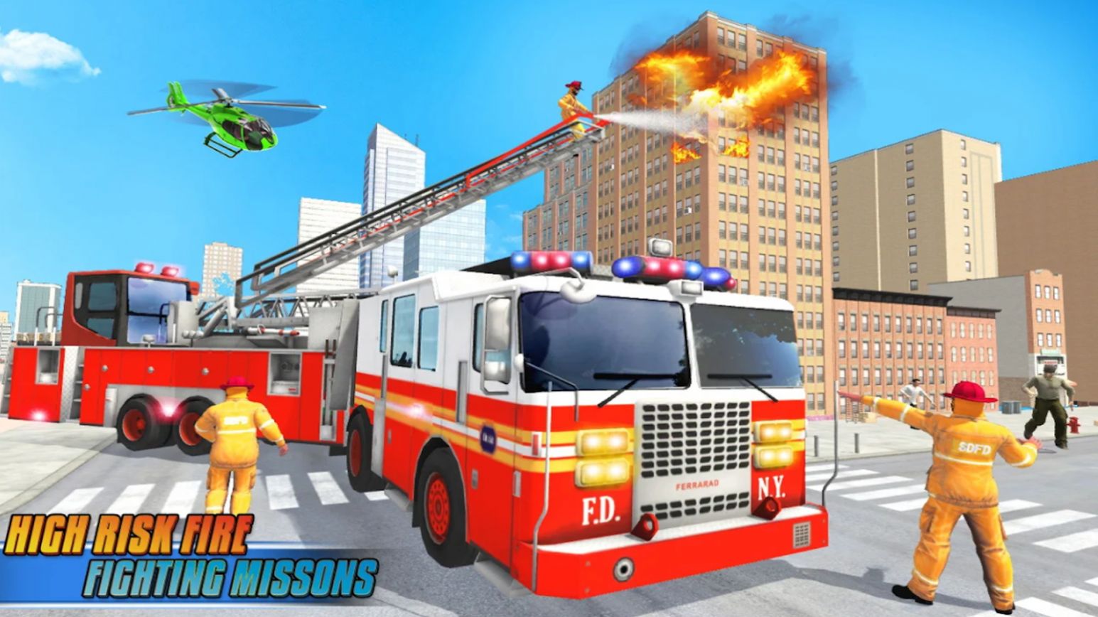 真实消防车模拟驾驶灭火手游下载