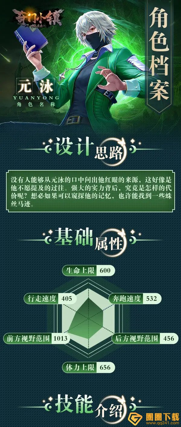 《奇门小镇》五行者元泳技能图鉴，元泳角色技能强度介绍