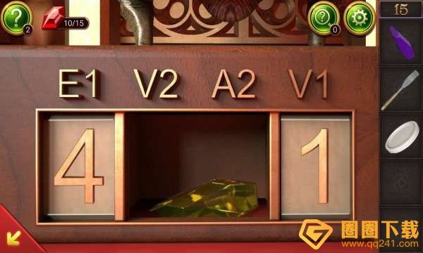 《密室逃脱10：侦探风云》第十五关宝石正确的放置顺序，水晶收集步骤